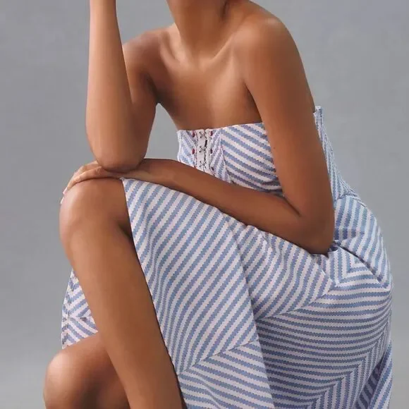 Maeve Strapless A-Line Dress by Anthropologie - Picture 4 of 9